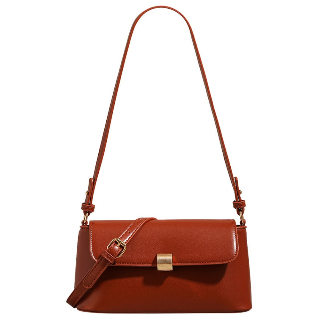 Retro red bag women, summer texture shoulder armpit bag, fashionable shoulder hobo bag small - SJB-DIAMOND ELITES