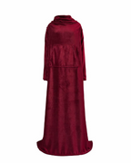 Warm Blanket Long Coral Fleece Blanket With Sleeves Coral Fleece Pocket Blanket  Winter Wash Flannel Blankets Pi-Mart