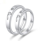 Moissanite Engagement Couple Couple Rings
