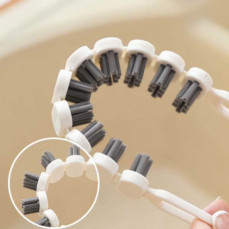 Faucet Cleaning Brush Kitchen Oil Stain Remove Brush Bendable Gap Clean Tool Kitchen Bathroom Bathtub Tube Sink Clean Brush Kitchen Gadgets Pi-Mart