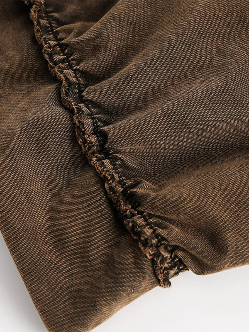 Men's Washed Frayed Hem Hoodie