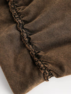 Men's Washed Frayed Hem Hoodie