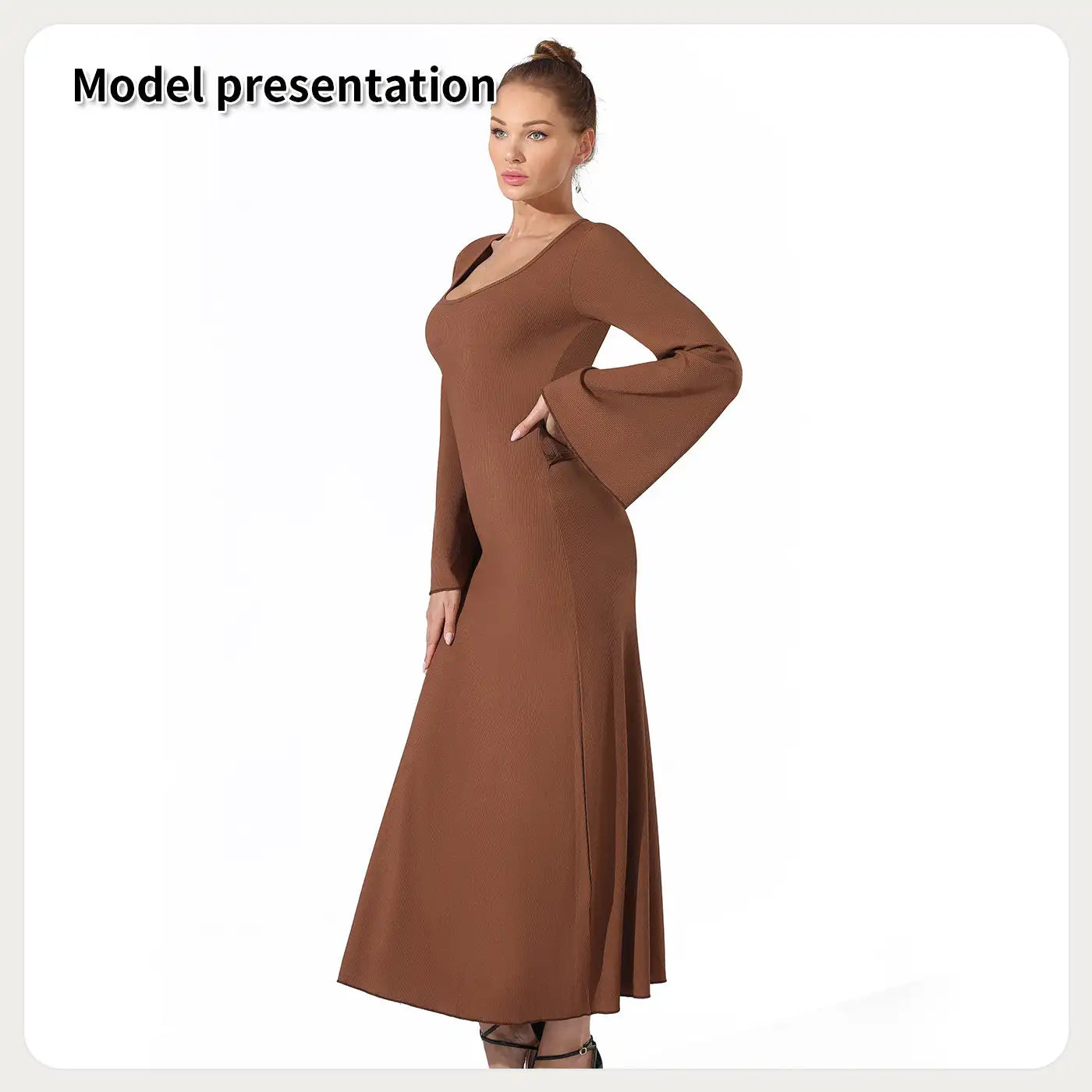 Women's Fashion Simple Solid Color Dress - SJB-DIAMOND ELITES