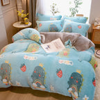 Milk Duvet Set Single Thickened Double Sided Duvet Cover Pi-Mart