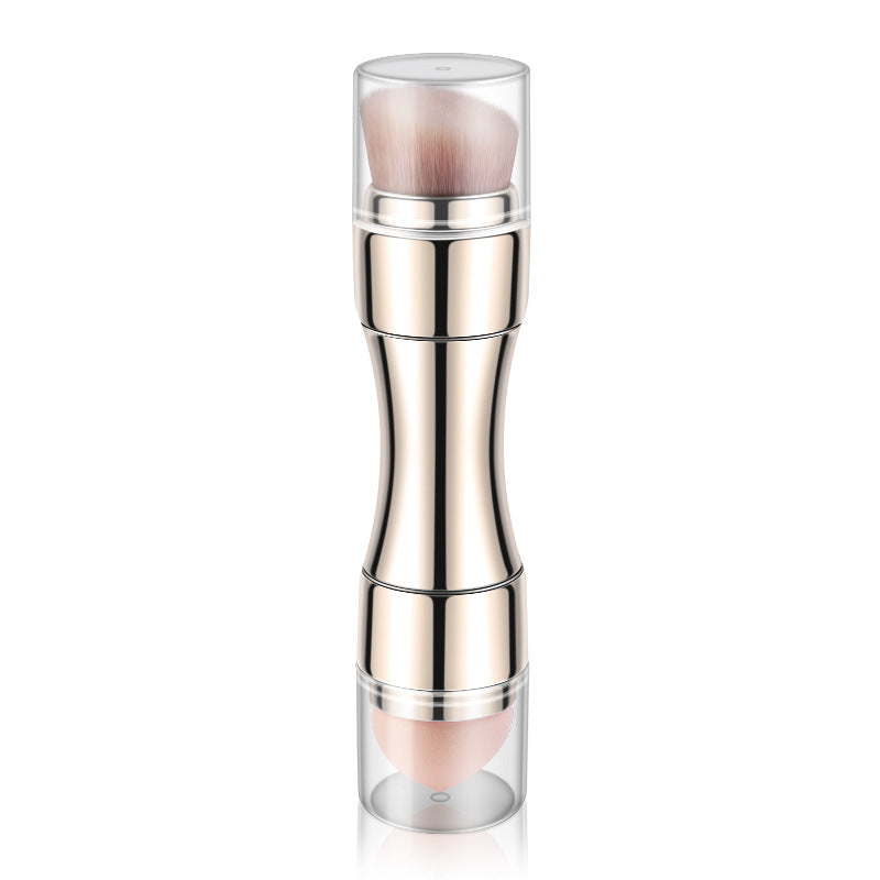 Retractable Metallic Four-in-one Multifunctional Makeup Brush Pi-Mart