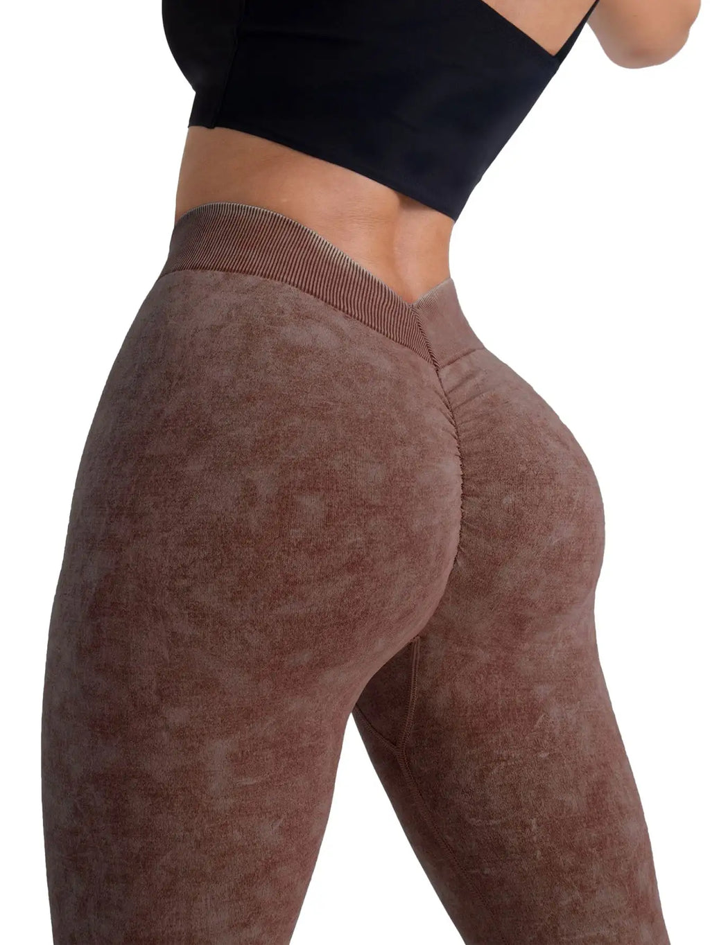 4 Pieces Scrunch Butt Lifting Workout V Back Leggings - SJB-DIAMOND ELITES