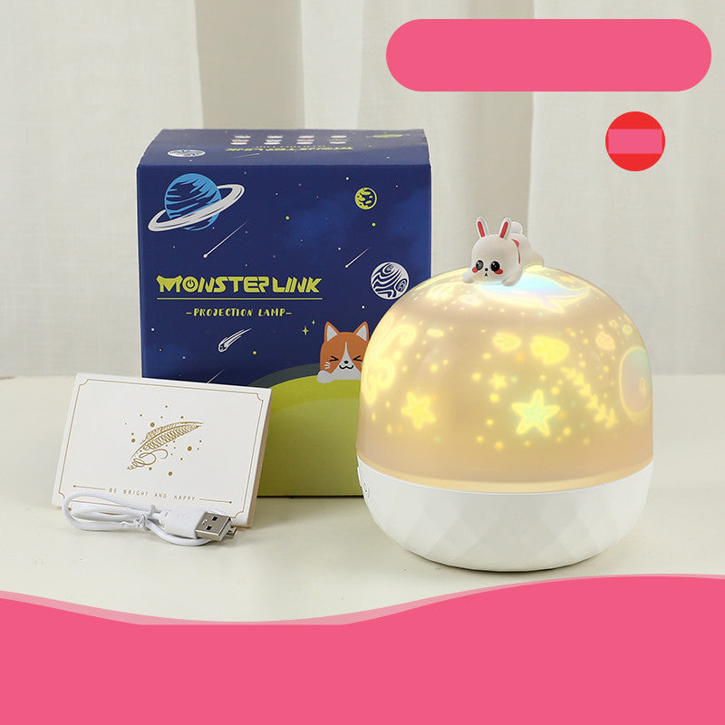 Children's Bedroom Dream Rotating Gypsophila Projection Lamp Pi-Mart