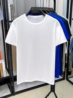 Men's Plus Size Round Neck Short Sleeve T-Shirt THRIXINE
