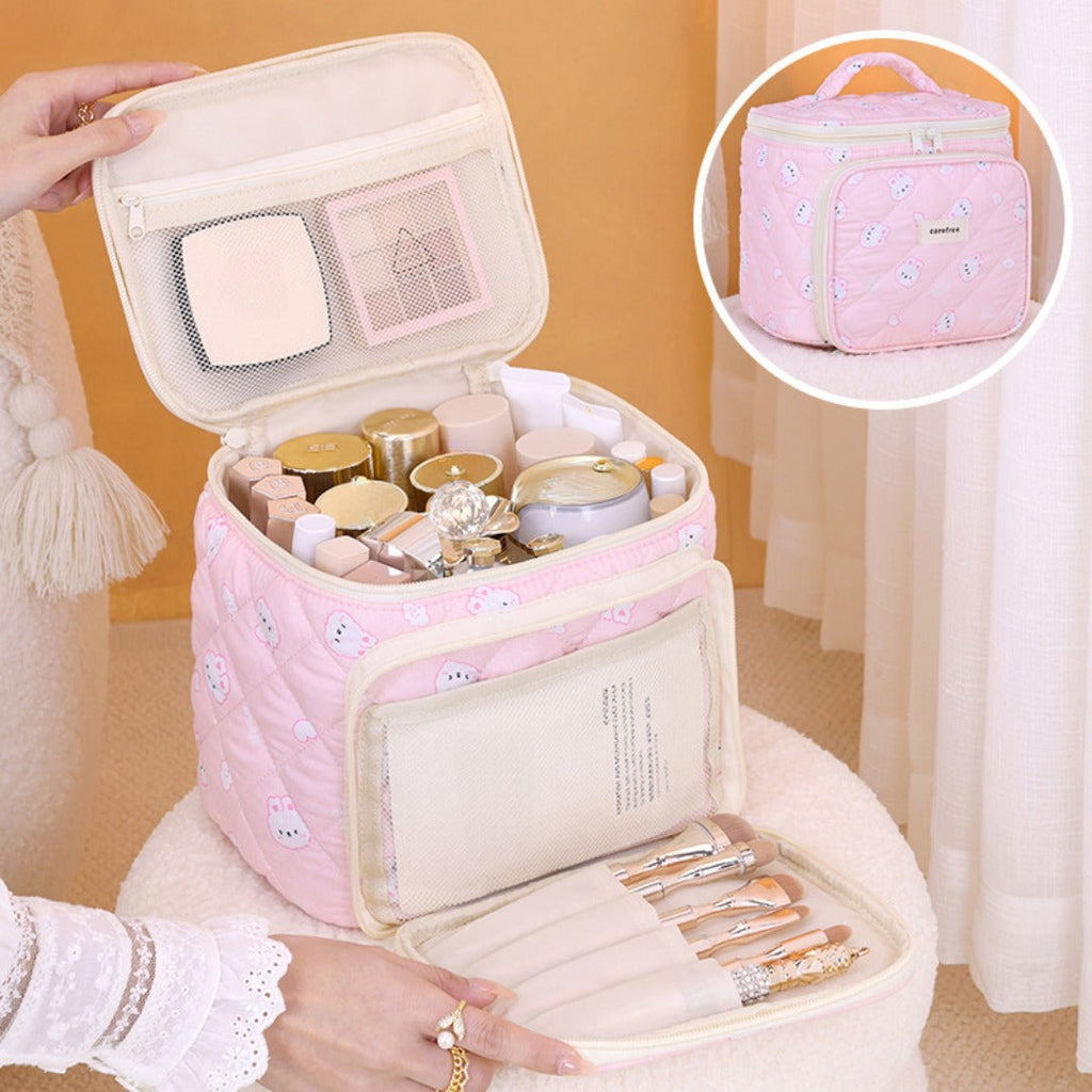 Multifunctional cosmetic bag, partition storage cosmetic bag, storage bag, travel portable toilet bag, makeup bag with compartments, - SJB-DIAMOND ELITES