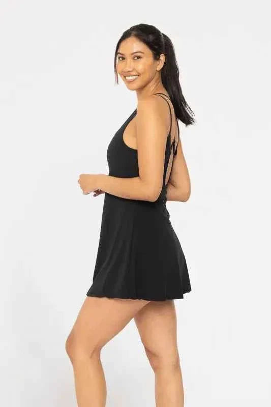 MONO B Adjustable Active A-line Dress THRIXINE