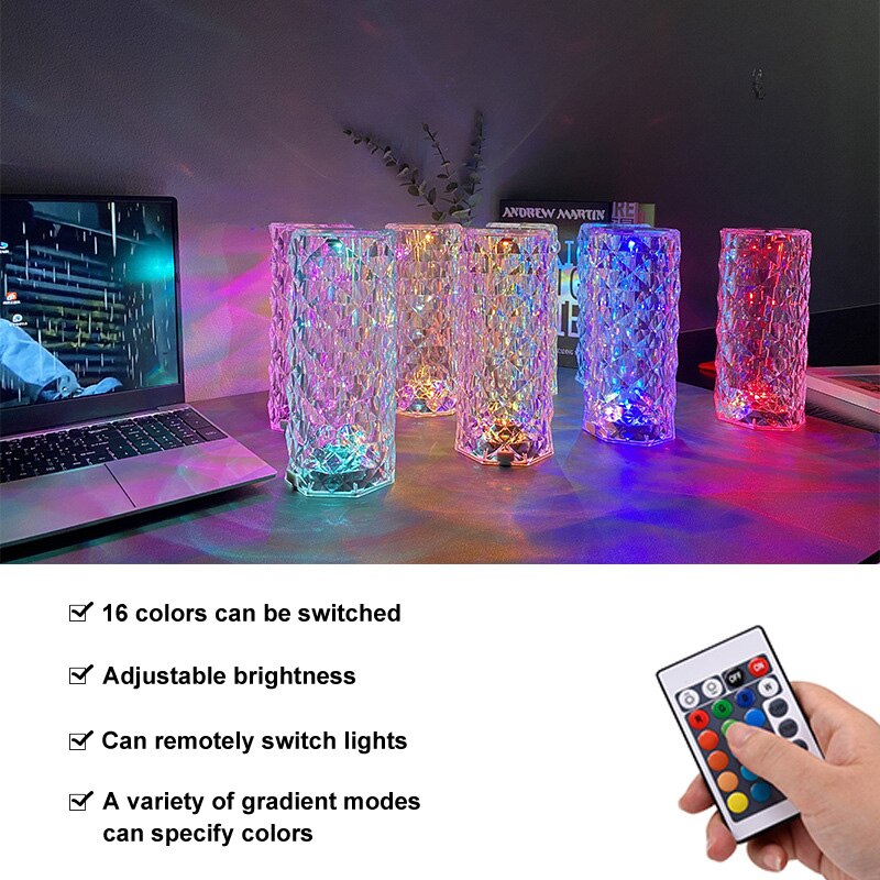 LED Touch Bedroom Lamp Pi-Mart