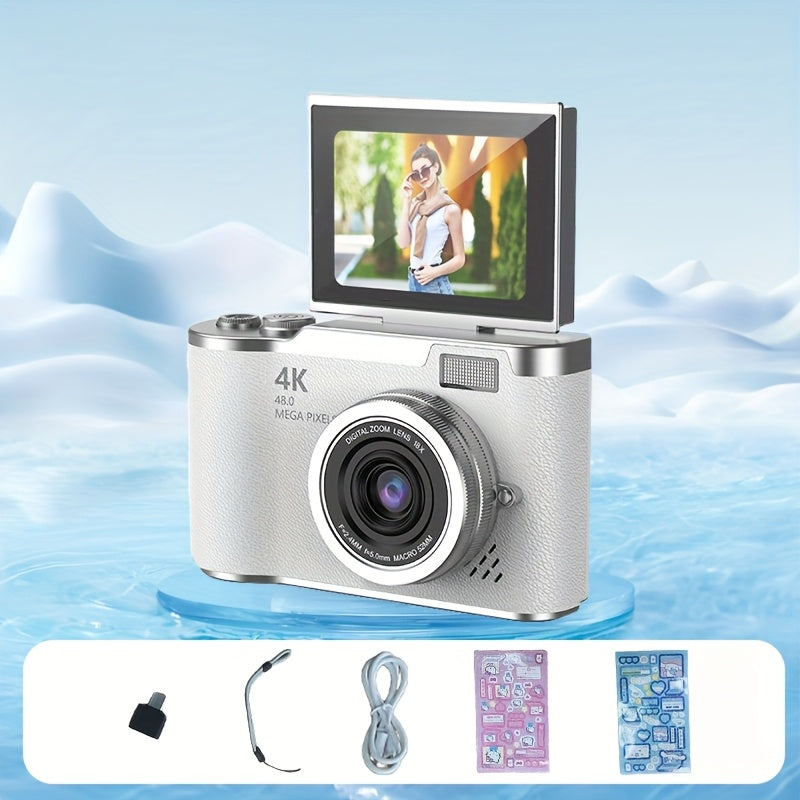 New high-definition digital camera Simple operation of buttons to take photos and videos Beginner entry CCD card machine surprise gift for friends You can choose to use a 32G memory card for direct storage and use portable-mu Lootquake LLC