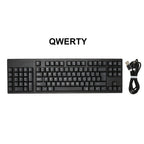 Left Handed Keyboard 109 Keys Micro USB Ergonomic Layout Plug and Play Office Keyboard for Business Accounting Designer - SJB-DIAMOND ELITES