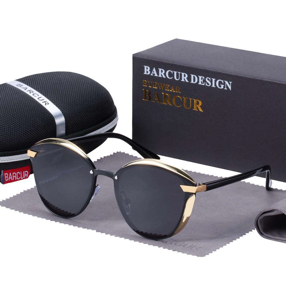 Luxury New Fashion Polarized Women Round Rimeless Popular Retro Classic Sunglasses Ladies lunette de soleil femme - SJB-DIAMOND ELITES