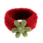 Cute Strawberry Leaf Hair Band Wrist Strap Wide Brim Hair Band Pi-Mart