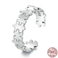 S925 Silver Puzzle Ring For Men And Women Fashion Commuter Style High Sense Pi-Mart