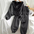Hooded Cardigan Zipper Sports Three-piece Suit Pi-Mart
