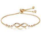 CZ Stone Infinity Bracelet Pi-Mart