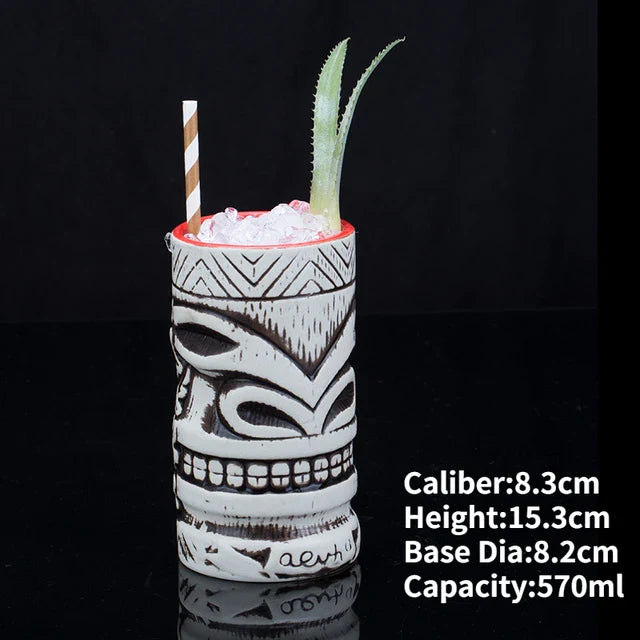 Hawaii Ceramic Tiki Mugs Pi-Mart