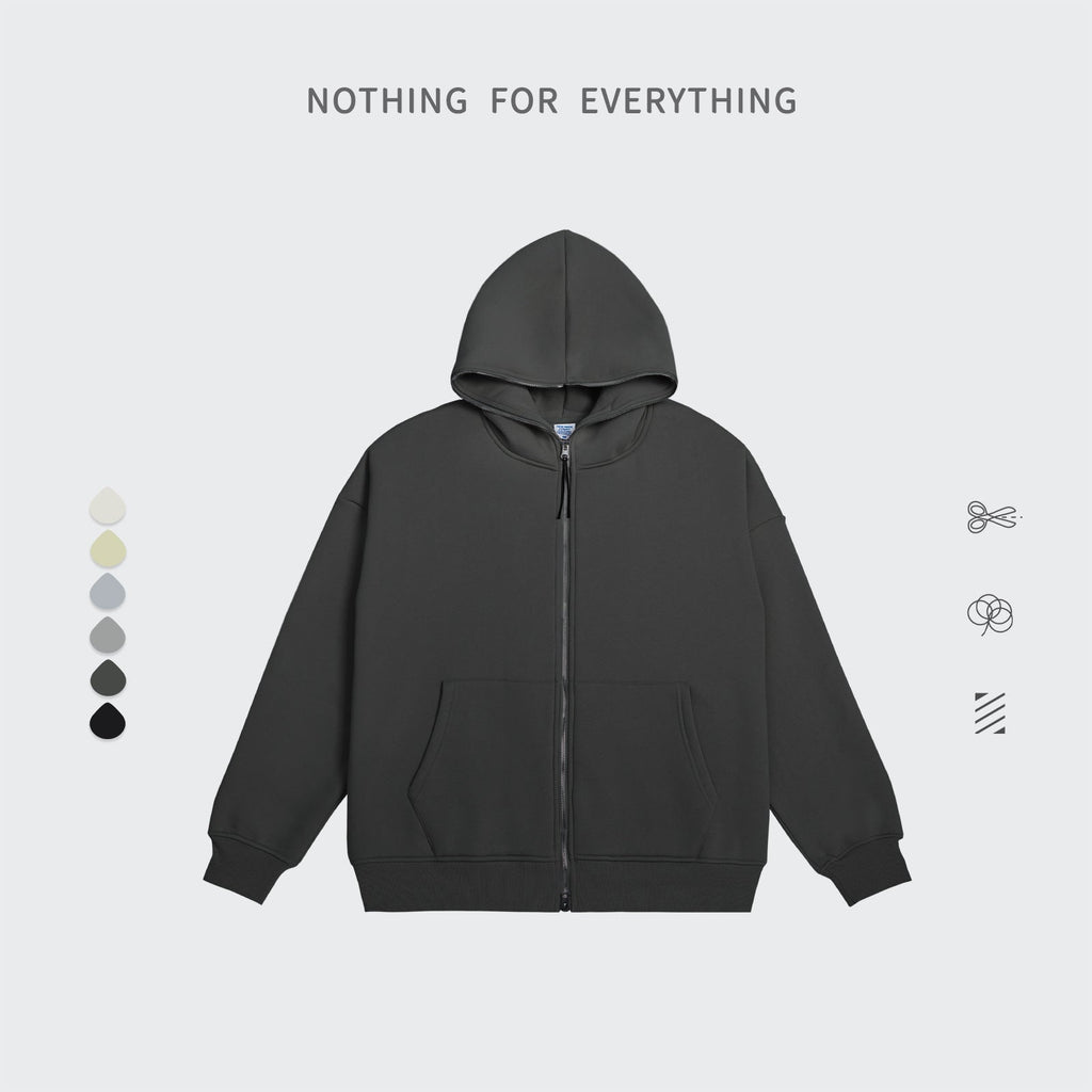 Plush Loose Retro Shark Head Hooded Sweatshirt Sports Suit