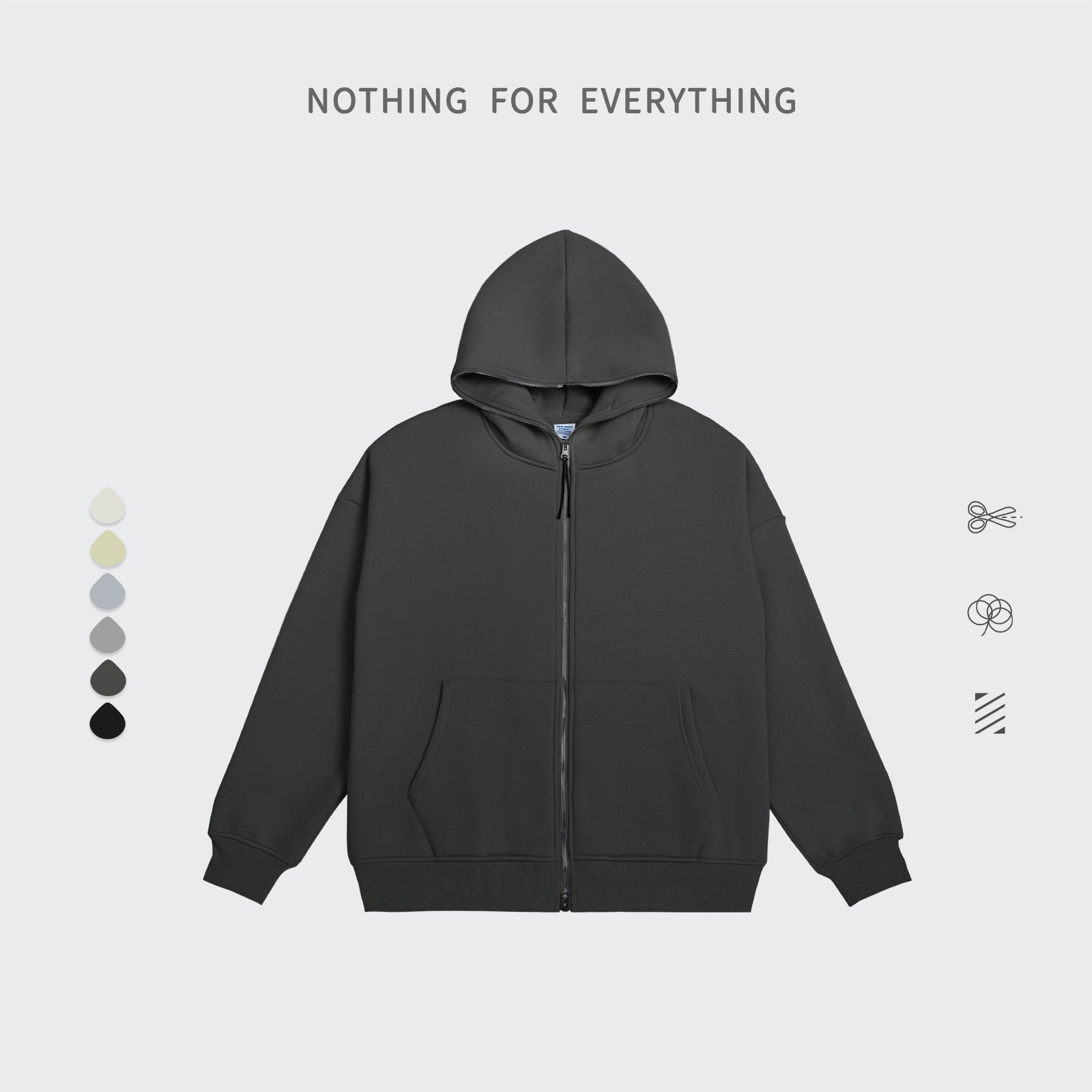 Plush Loose Retro Shark Head Hooded Sweatshirt Sports Suit