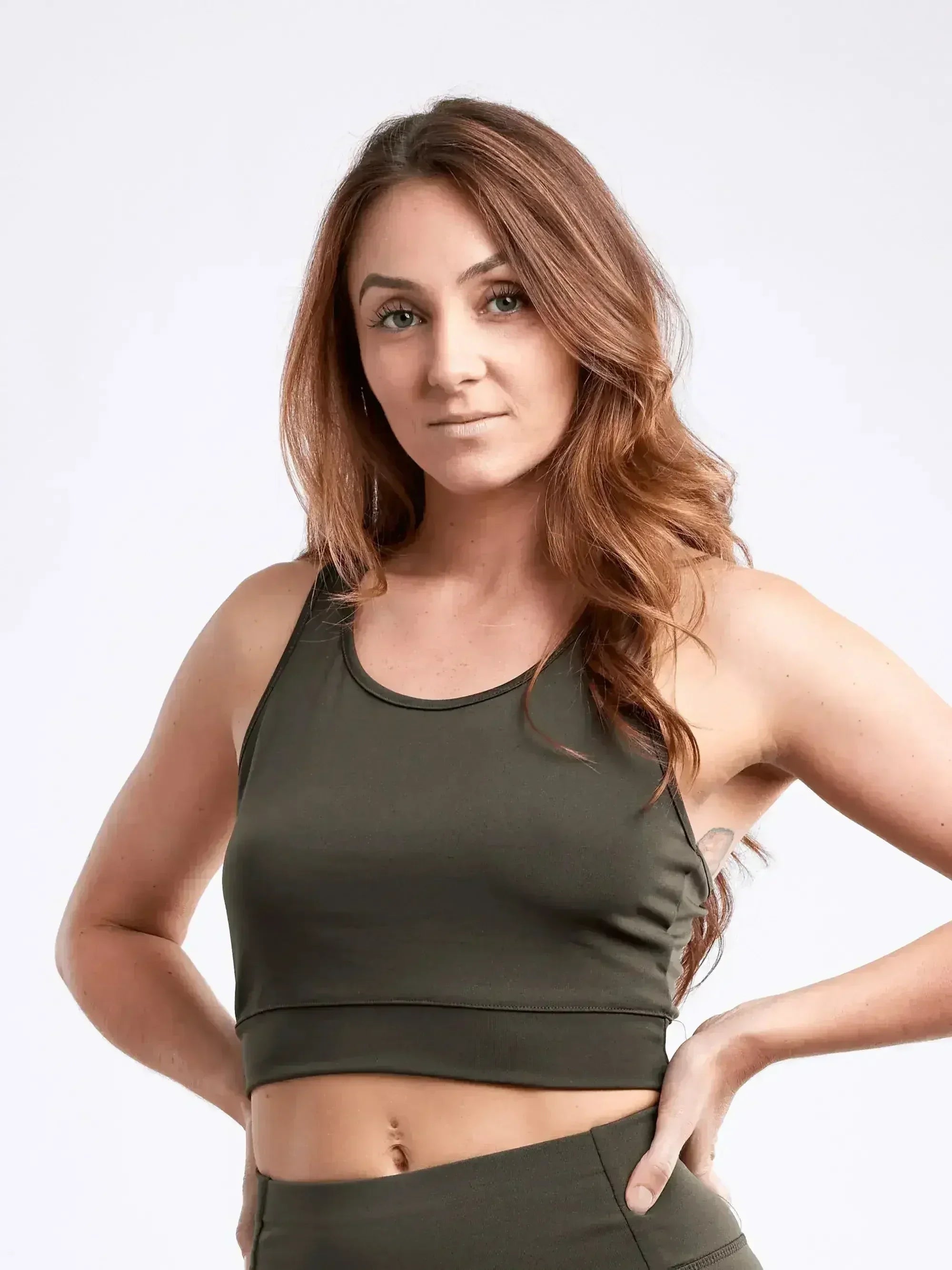 Racerback Training Crop Tank – Lightweight & Breathable for Workouts - SJB-DIAMOND ELITES