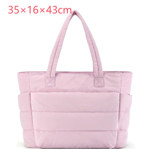 Women's Cotton Handbag Large Zipper Travel Essential Pi-Mart