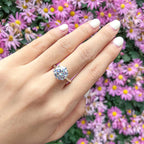 Luxury Moissanite Engagement Ring - SJB-DIAMOND ELITES