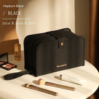 Leather Book Cosmetic Bag Large Capacity Portable Pi-Mart