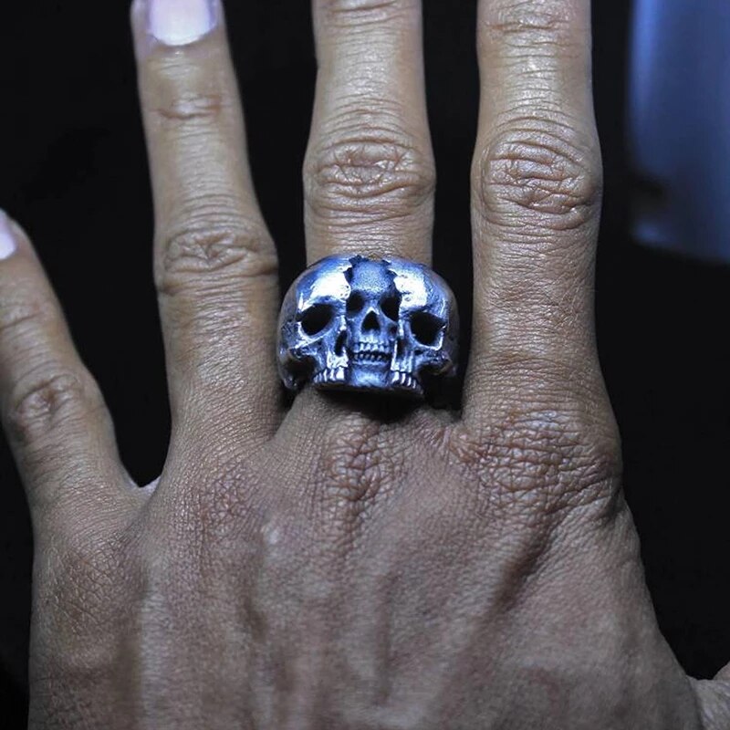 Men's Gothic Skull Ring - SJB-DIAMOND ELITES