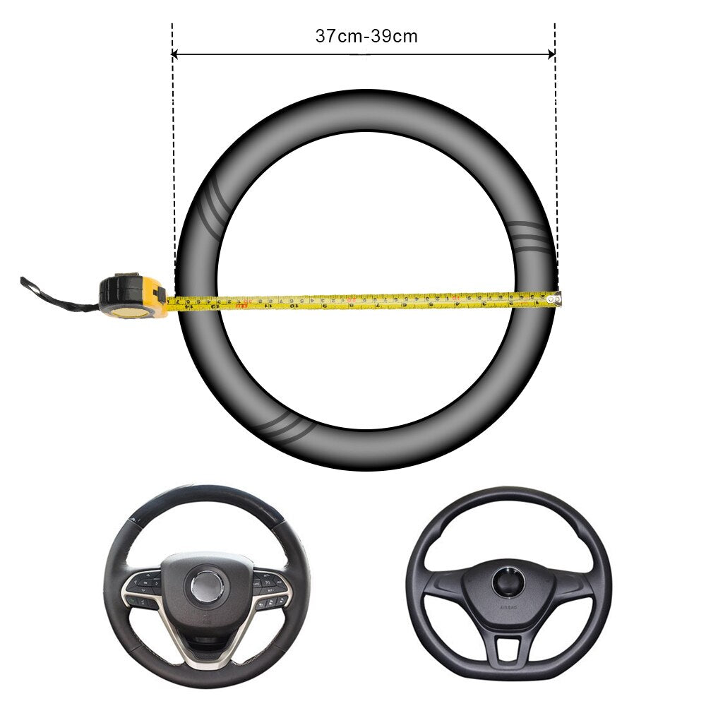 Carbon Fiber Car Steering Wheel Cover - SJB-DIAMOND ELITES