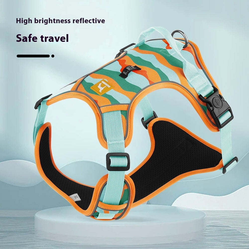 Dog Chest And Back Reflective Commuter Hand Holding Rope Pi-Mart