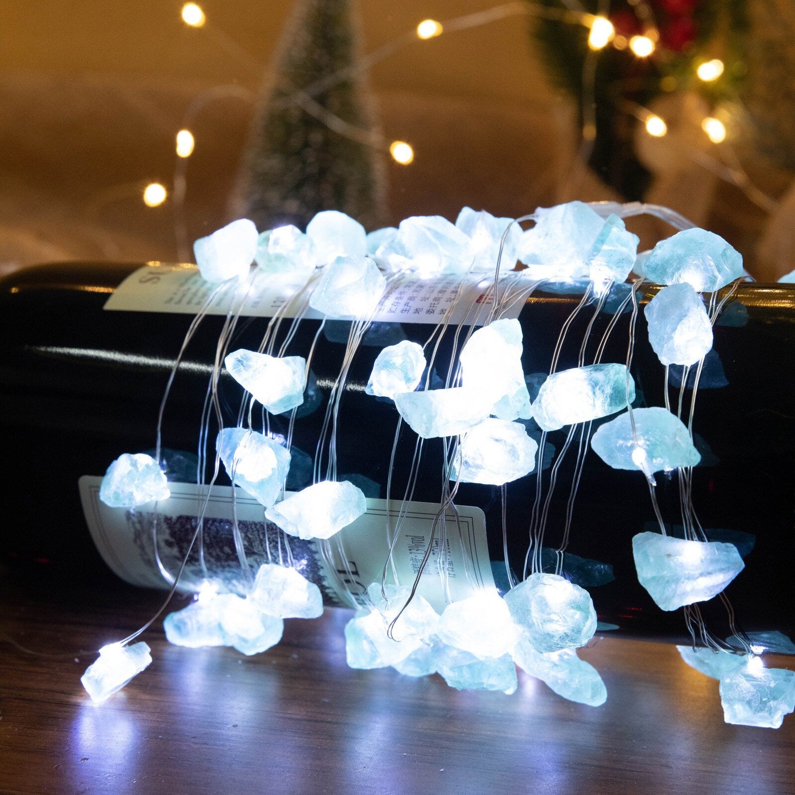 Green Crystal Stone Lamp - SJB-DIAMOND ELITES