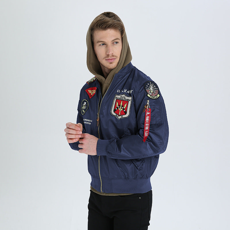 Arrogant Eagle Type Lofty Ambitions Lingyun Air Force Bomber Jacket Men Pi-Mart