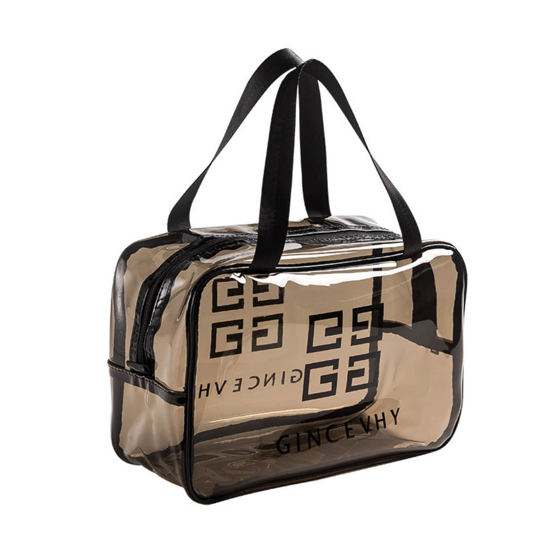 Transparent Toiletry Bag,Wash bag portable cosmetic bag, waterproof travel cosmetics large-capacity storage bag - SJB-DIAMOND ELITES