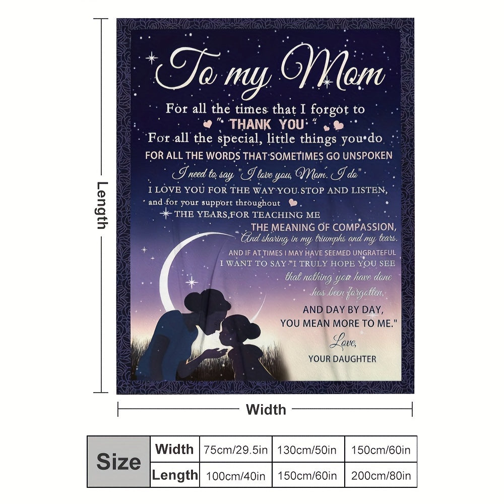 Cozy Blanket Gift - Soft, Funny, and Heartwarming Birthday Present for Mom, Daughter's Thoughtful Mother's Day, Christmas, and Birthday Gift Idea for Mothers Lootquake LLC