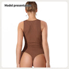 Women's Fashion Simple Solid Color Bodysuit - SJB-DIAMOND ELITES