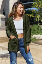 Women Full Size Teddy Hooded Jacket with Pockets Cozy Casual Jacket Comfortable Women Jacket Stevvex
