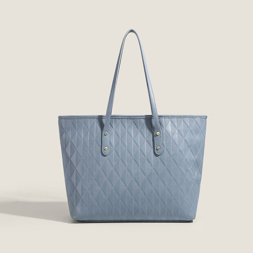 Women top handle purse, large capacity student tote bag, fashion handbag, texture solid color versatile shoulder bag - SJB-DIAMOND ELITES