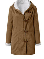 Full Size Pocketed Long Sleeve Hooded Toggle Jacket – Stylish & Functional Outerwear for Women Stevvex