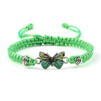 Couple Butterfly Buckle Braided Bracelet Pi-Mart