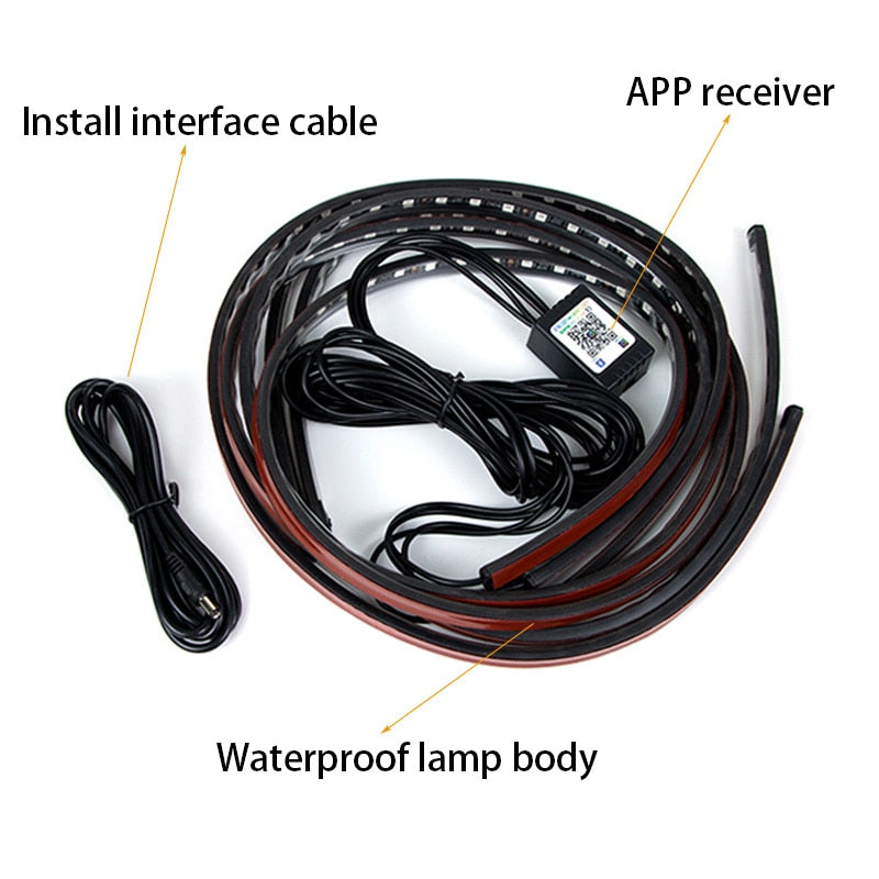 Car Flexible Ambient Atmosphere Lamp - SJB-DIAMOND ELITES