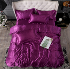 Bed Sheet Quilt Cover Naked Sleep Cool Silk Single Three Piece Set Pi-Mart