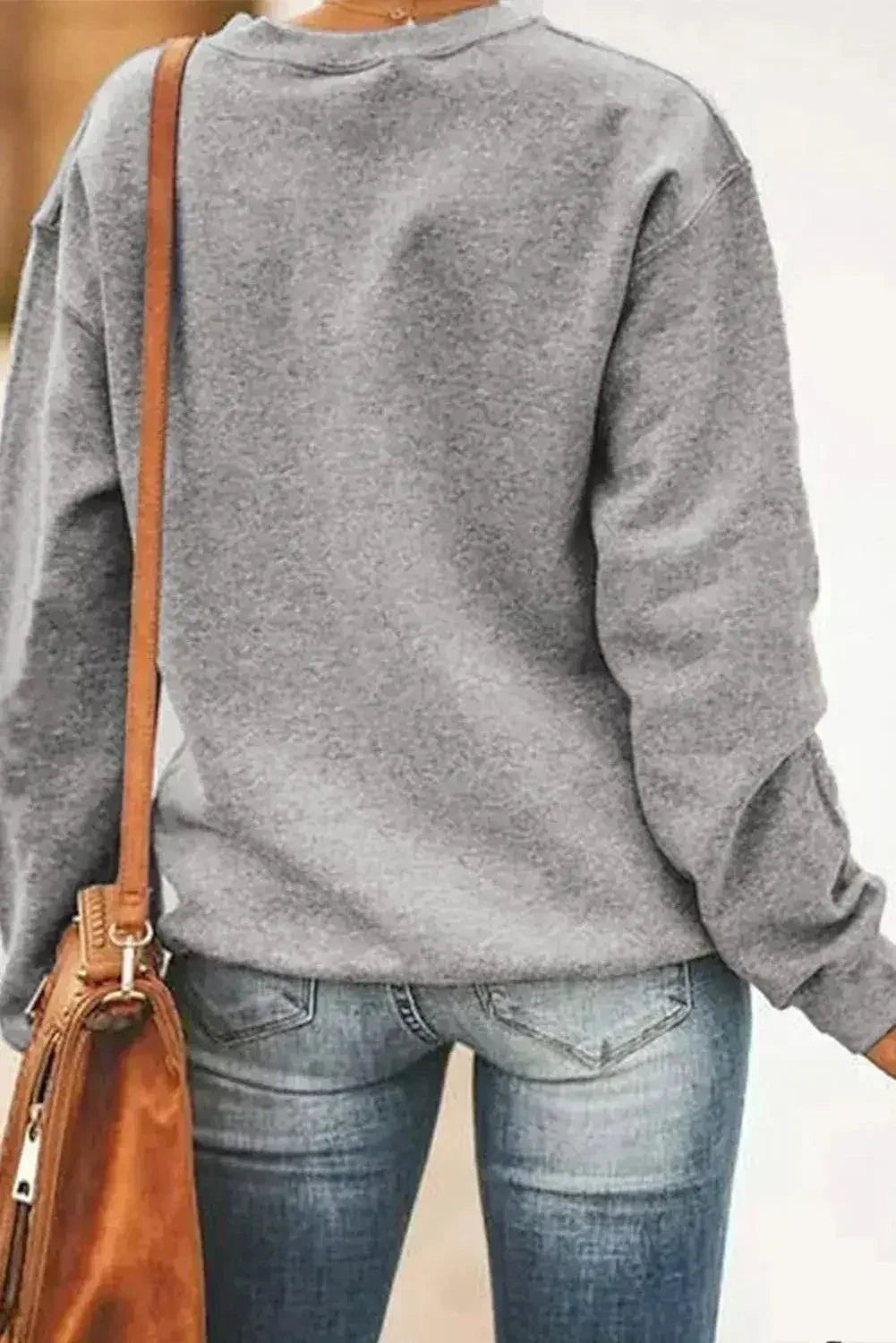 UNDERSTAND ME THAT WILL BE FUN Letters Print Gray Sweatshirt - SJB-DIAMOND ELITES