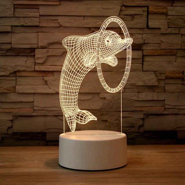 3D Table Night Lamp - SJB-DIAMOND ELITES