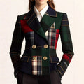 Ladies' Double-breasted Wool Suit Jacket Pi-Mart