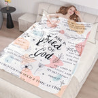 Women Gifts - I Am A Child Of God Blanket, Religious Gifts, Secret Sister Gifts For Women Inspiration Blanket Super Soft Flannel Blanket Lootquake LLC