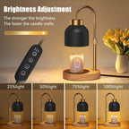 Adjustable Height Dimmable Candle Lamp Warmer With Timer Compatible With Large Jar Candles No Flame Scented Candle Wax Warmer With 2 Bulbs Mothers Day Gift Bedroom Home Decor Lootquake LLC