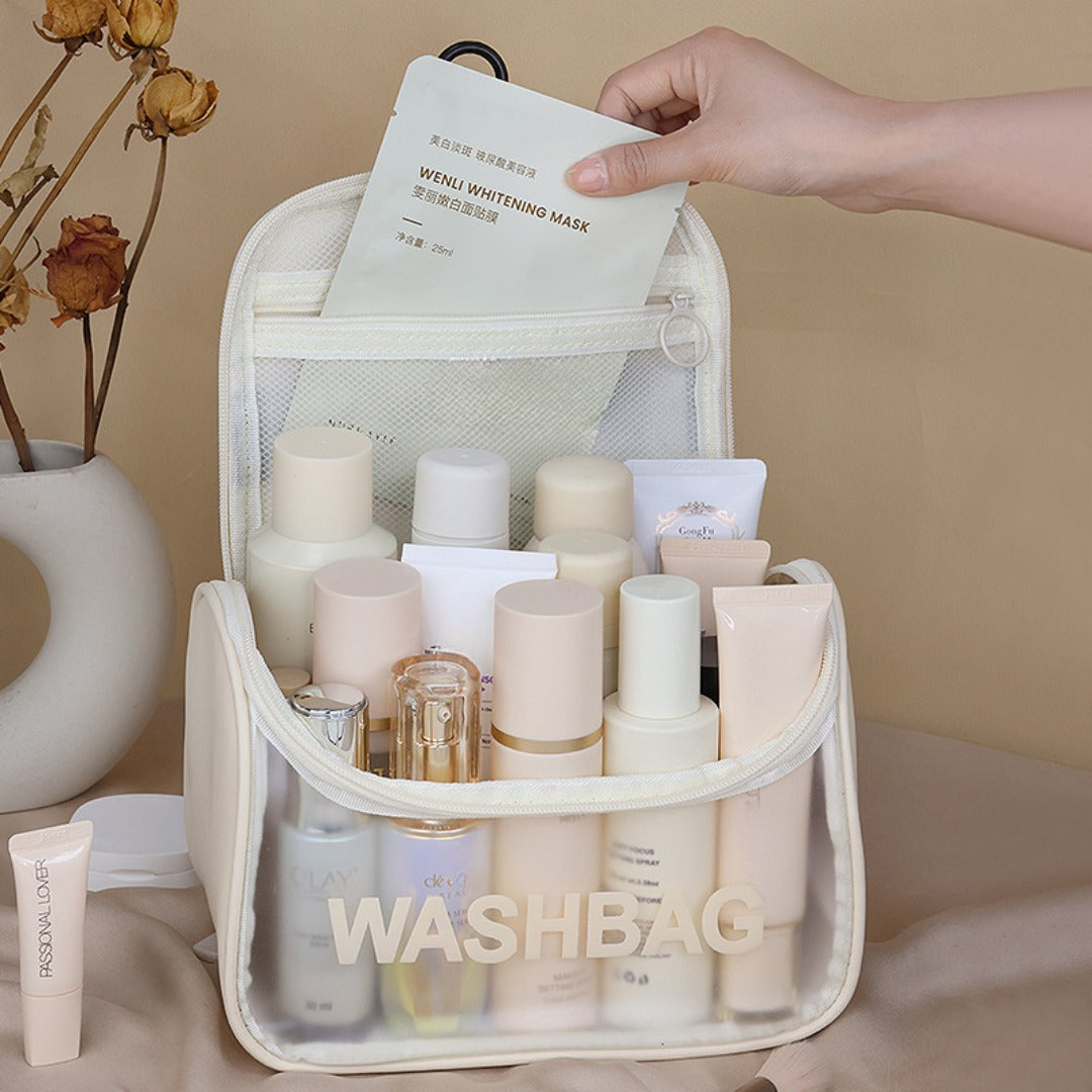 Travel Portable Cosmetic Bag – Large Capacity Unisex Hook Toilet Bag for Cosmetics Storage | Durable & Organized | Perfect for Travel and Daily Use - SJB-DIAMOND ELITES