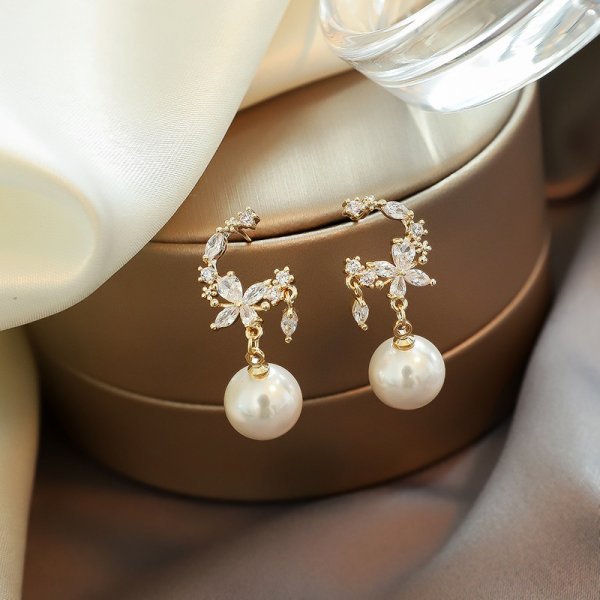 Christmas Snowflake Stud Earrings Pi-Mart